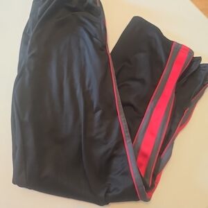 STARTER Kids Black Joggers with Red Accents